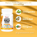 Maca suporta a cápsula de extrato de maca vegana de saúde reprodutiva